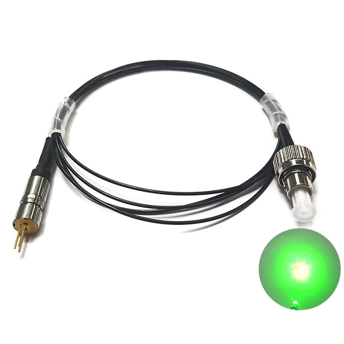 尾纤激光 520nm 30mW 绿色光纤耦合激光器